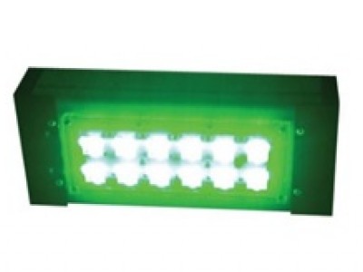 Цветной прожекторный светильник "ШЕВРОН" - SVT-Str P-S-30-30x120-Green-24VDC